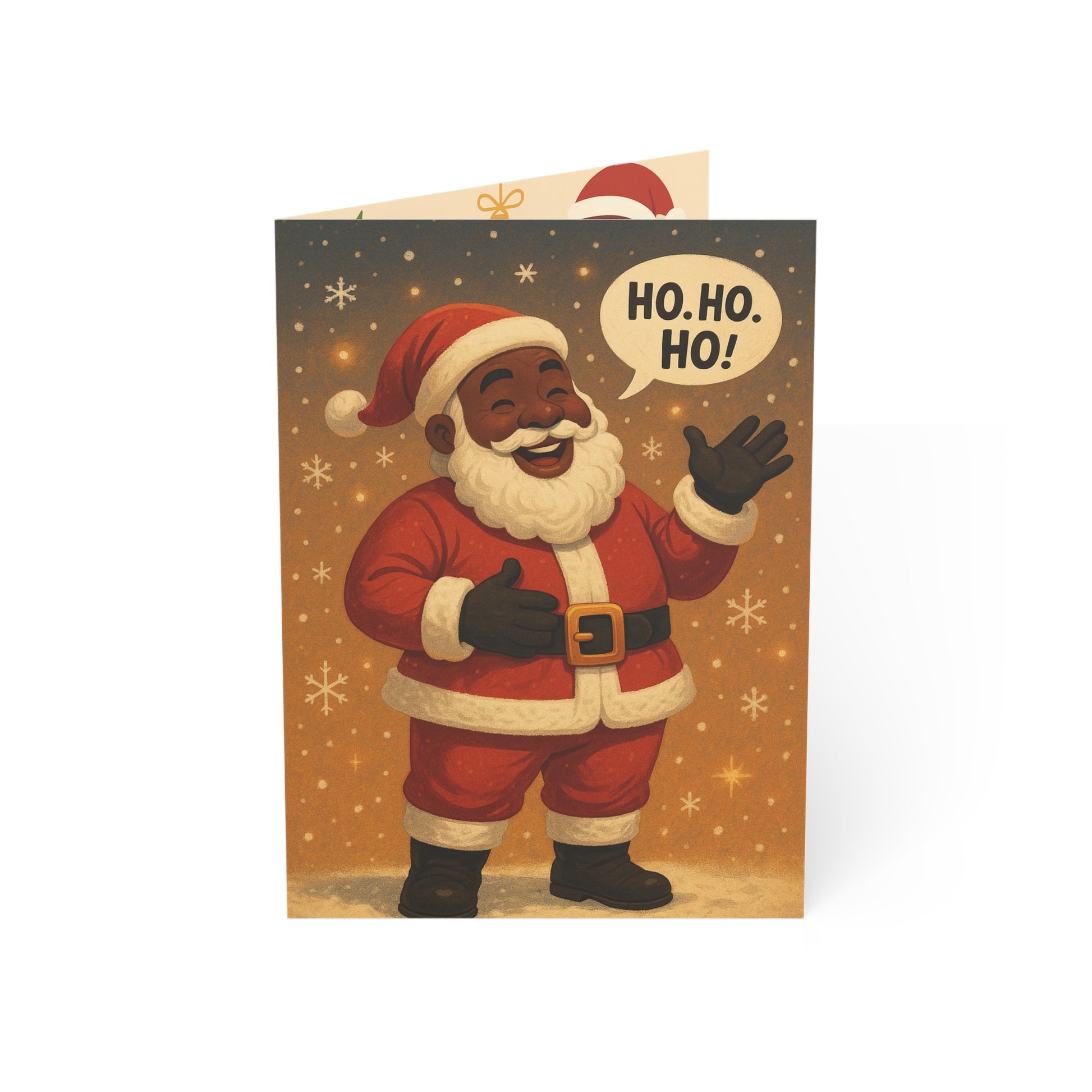 Festive Holiday Greeting Cards | Ho Ho Ho Santa Collection (1-50pcs)