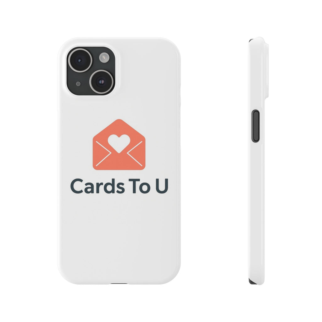 Slim Phone Case – ‘Cards To U’ Custom Cute Cover