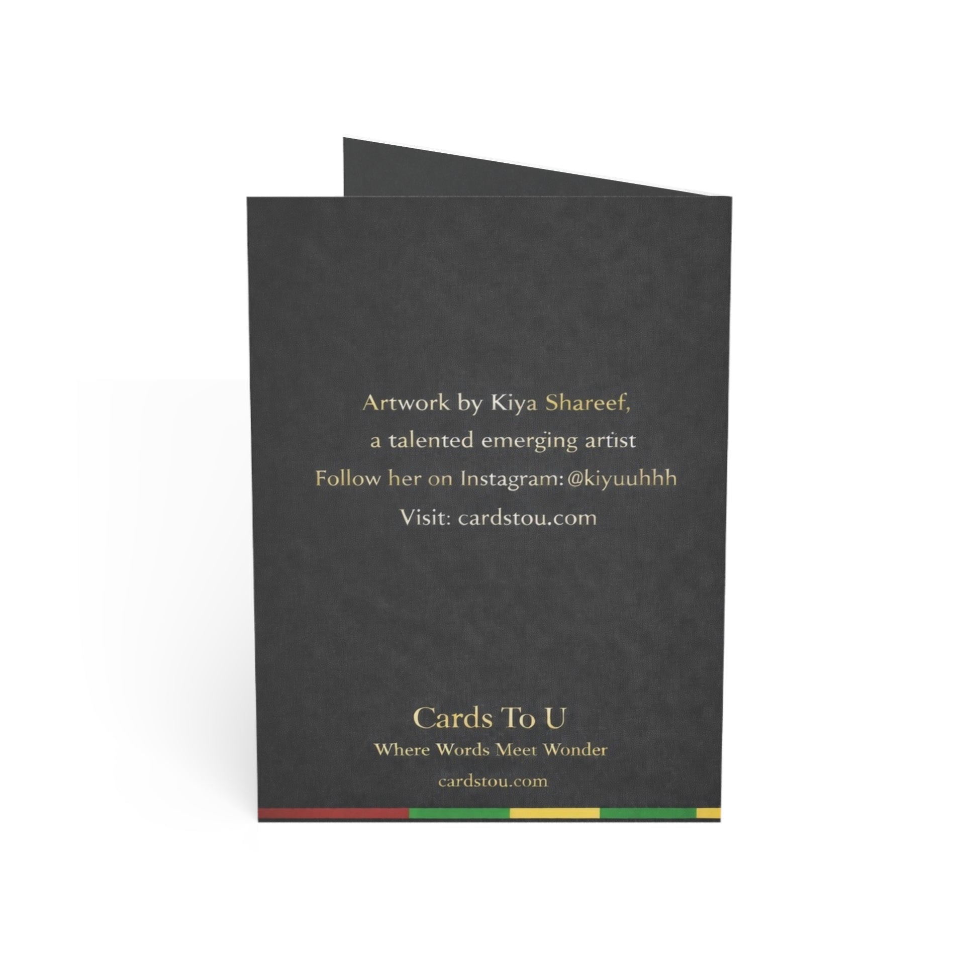 Black History Month Greeting Card — Honoring the Past, Celebrating the Present