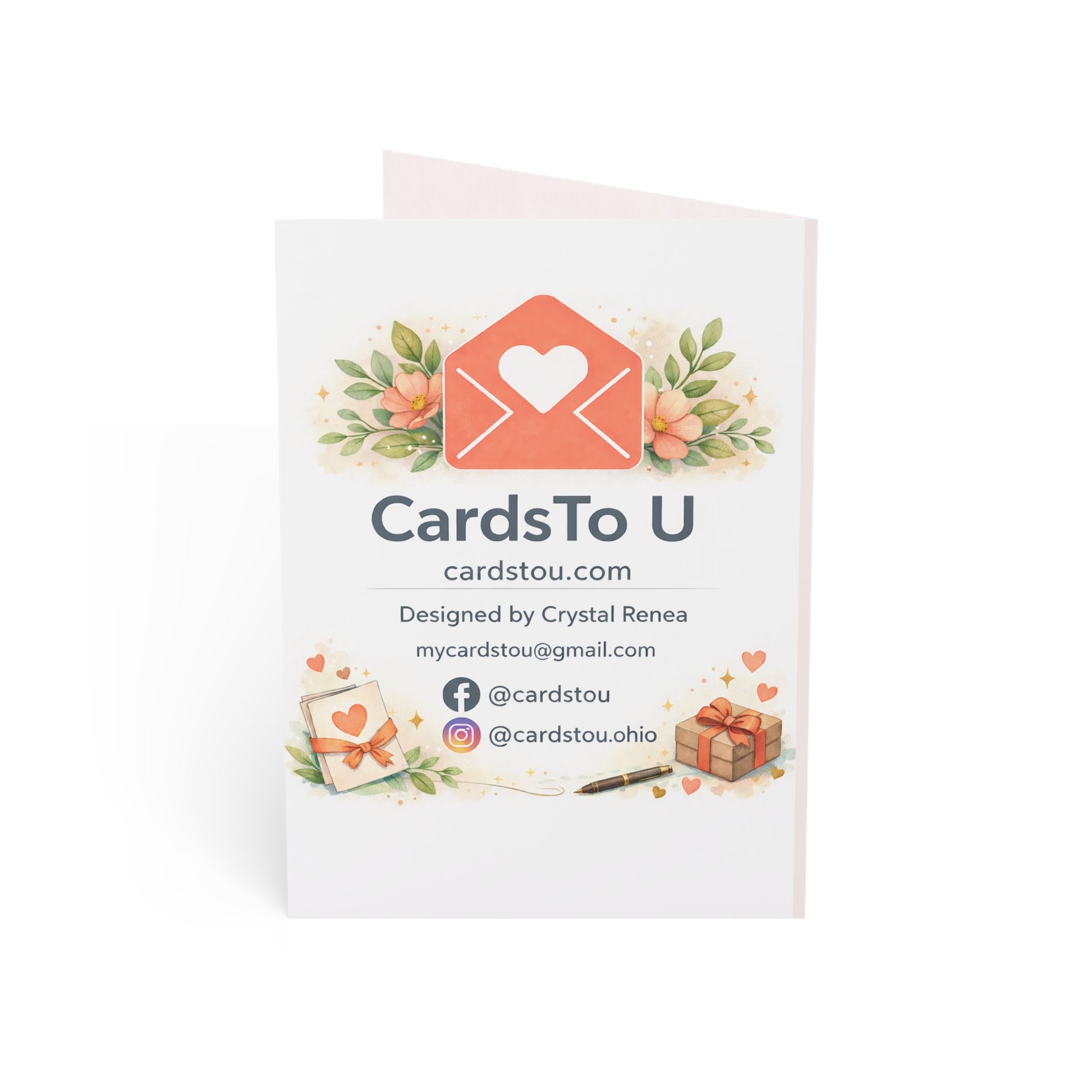 Baby Girl Welcome Greeting Card – Newborn Congratulations Card (Pack of 1/10/30/50)