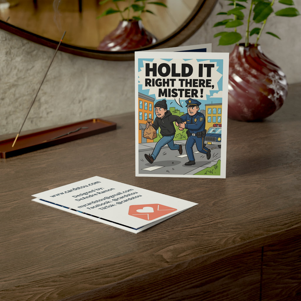 Humorous Greeting Cards for All Occasions, Funny Cards, Cop Cards, Punny Greetings, Celebration Cards, Unique Card Set