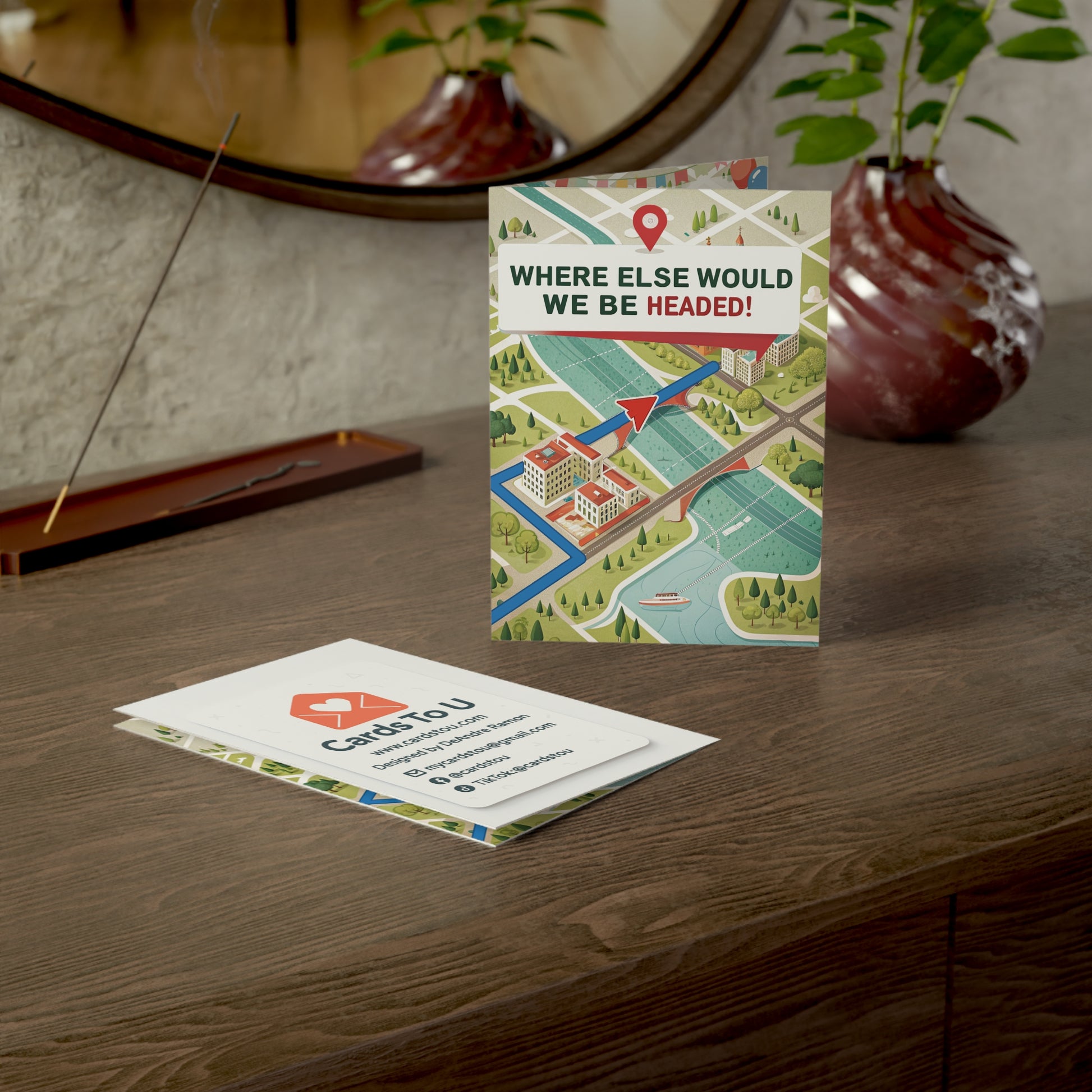 Fun Map Greeting Cards – Perfect for All Occasions, Travel Enthusiasts, Birthday Wishes, Adventure Celebrations, Friendship