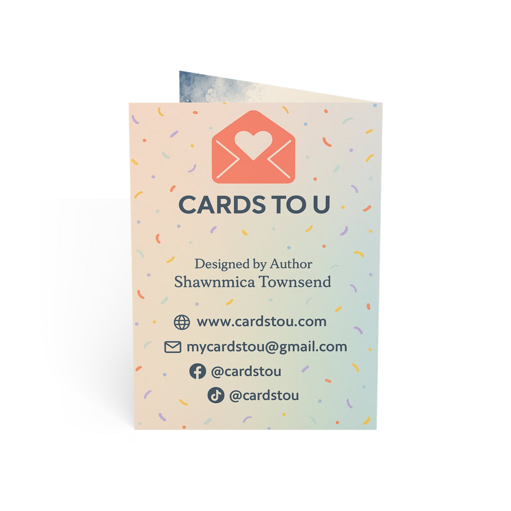 Happy Father’s Day Greeting Card — Sentimental Sunset Design (1/10/30/50 pcs)