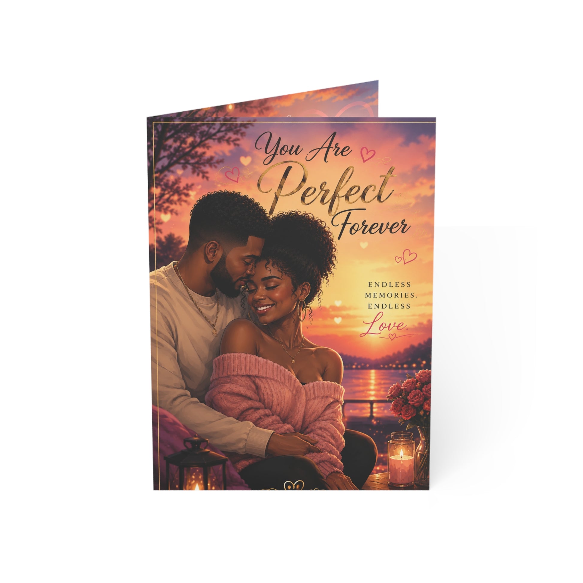 Romantic 'You Are Perfect Forever' Greeting Card — Love Anniversary Card (1/10/30/50 pcs)