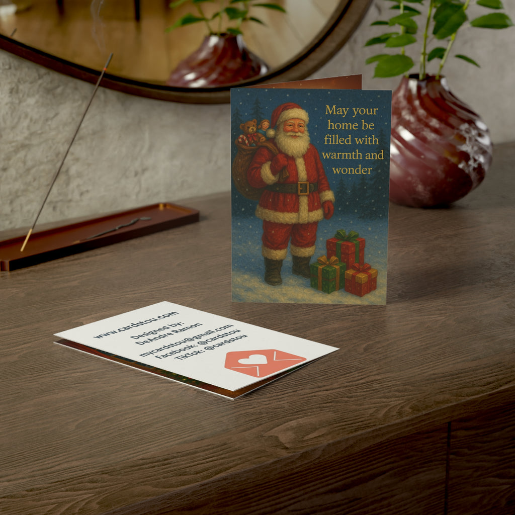 Christmas Greeting Cards - Warmth & Wonder (Pack of 1, 10, 30, 50)