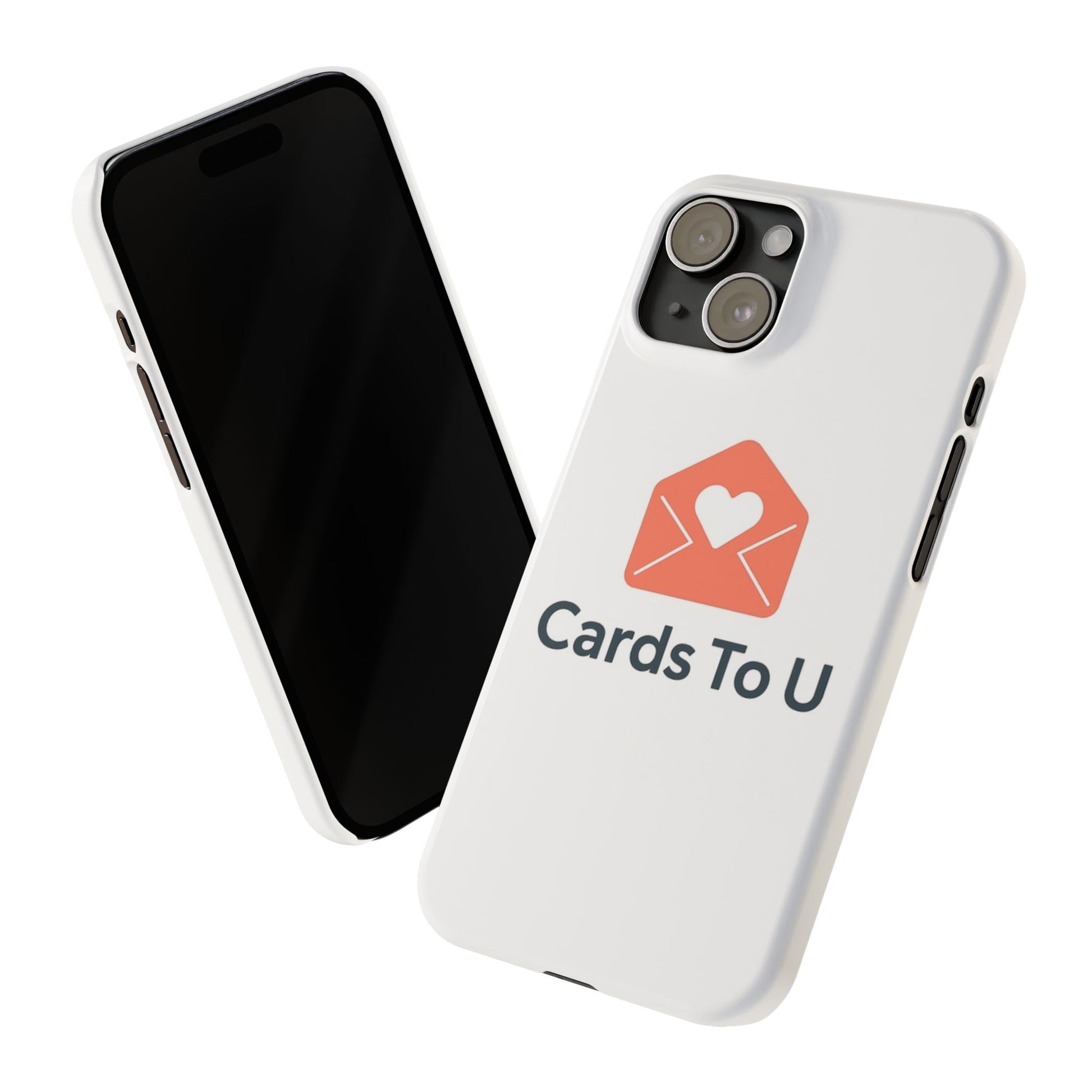 Slim Phone Case – ‘Cards To U’ Custom Cute Cover