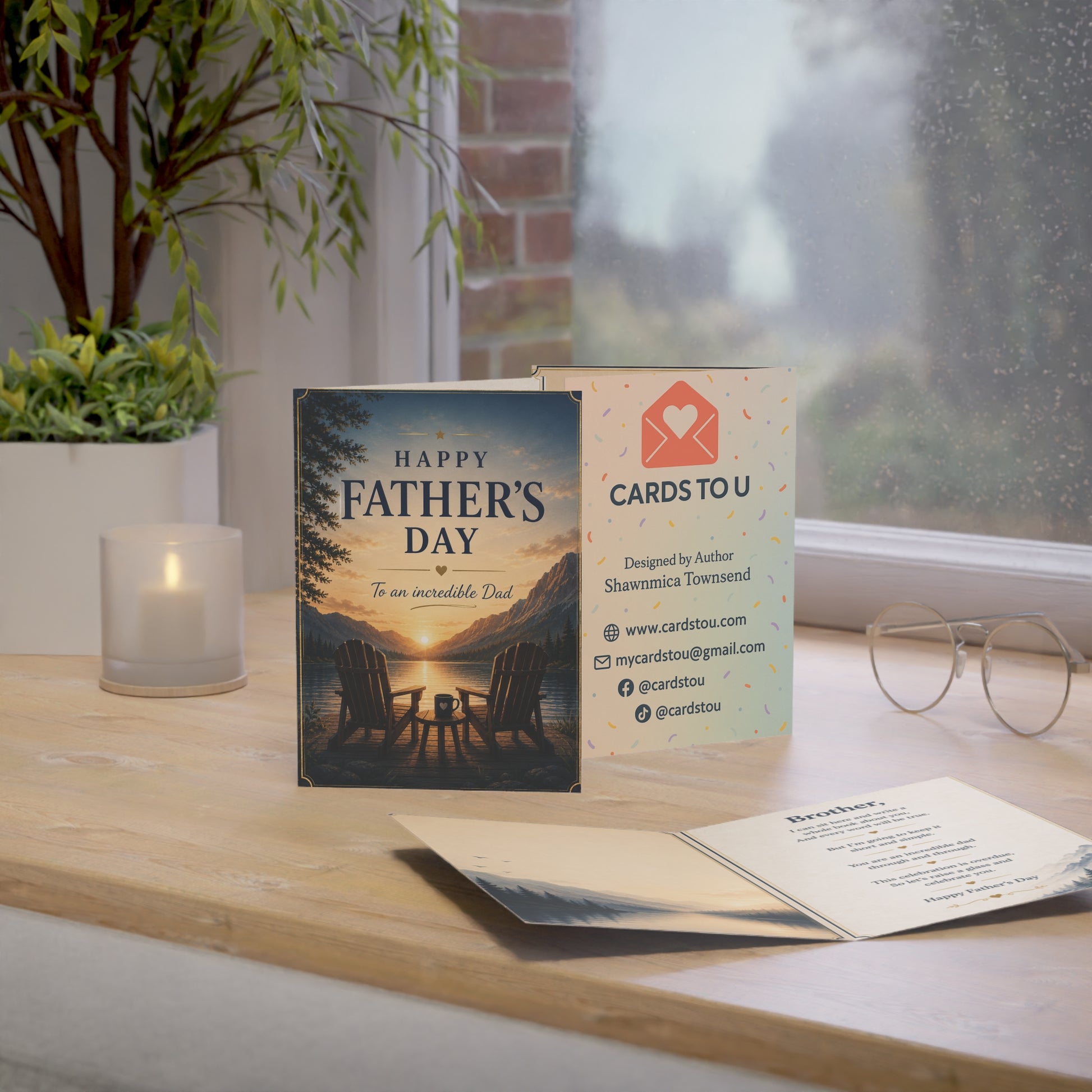 Father's Day Greeting Card - "Happy Father's Day, To an Incredible Dad" (1/10/30/50 pcs)