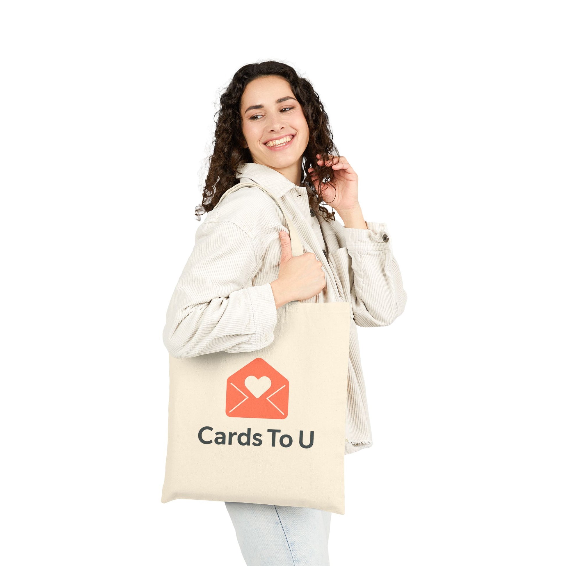 Love Letters Cotton Canvas Tote Bag – Eco-Friendly Shopping & Gift Tote