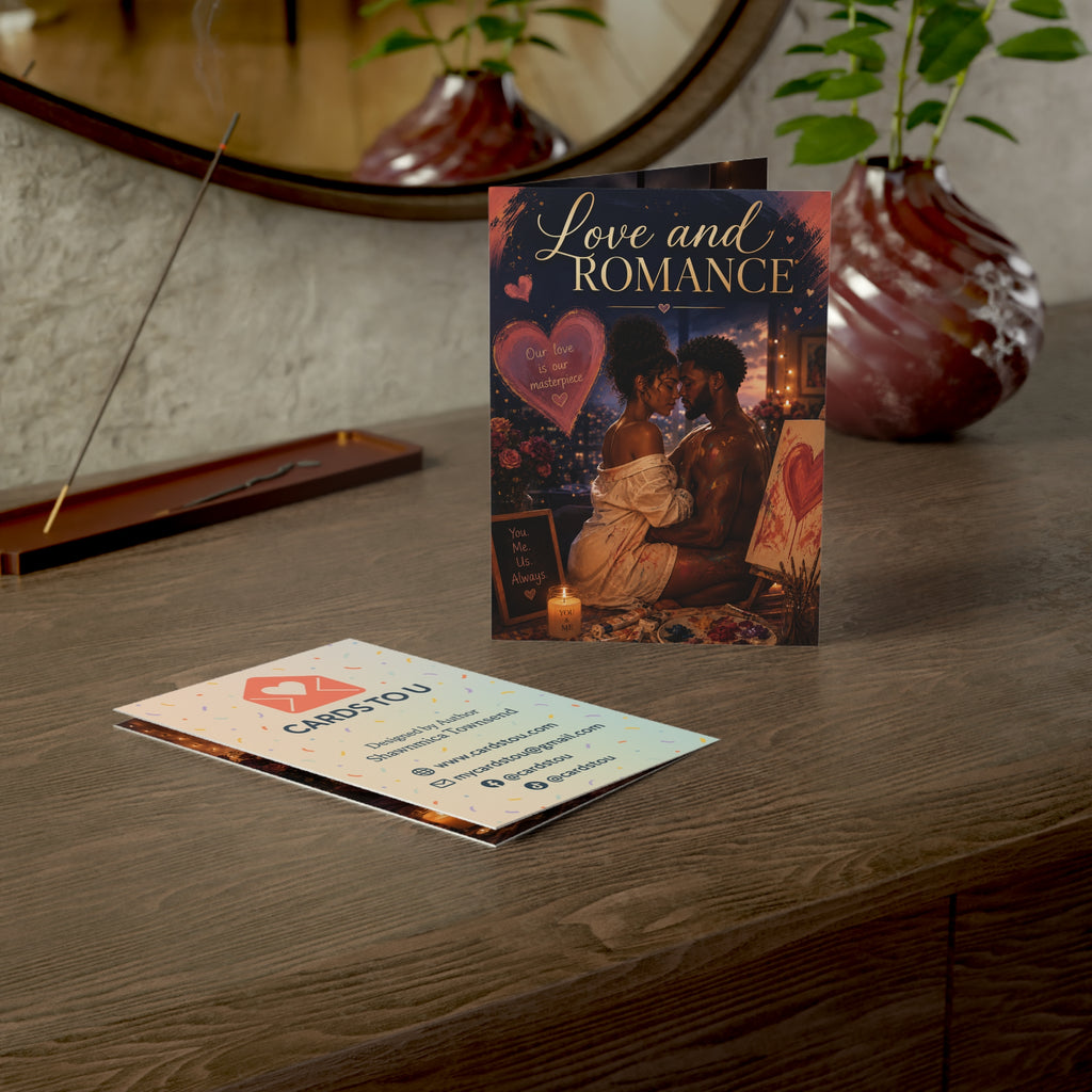 Romantic Love Greeting Card — "Love and Romance" Set (1/10/30/50 pcs)