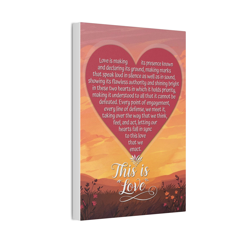 Inspirational Canvas Wall Art – Love & Friendship Decor, Anniversary Gift