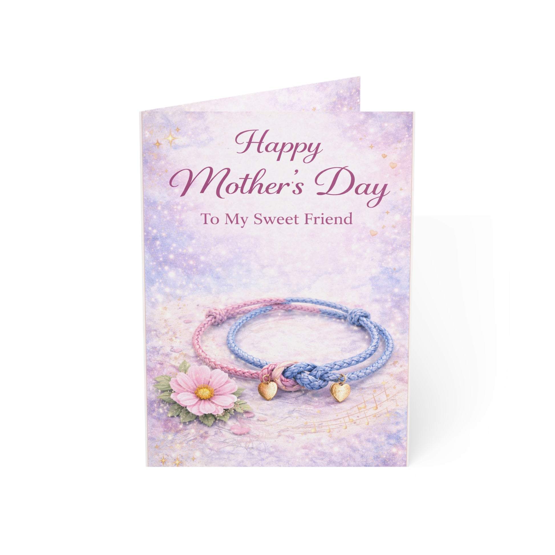 Mother’s Day Greeting Card — "Happy Mother's Day To My Sweet Friend" (1/10/30/50 pcs)