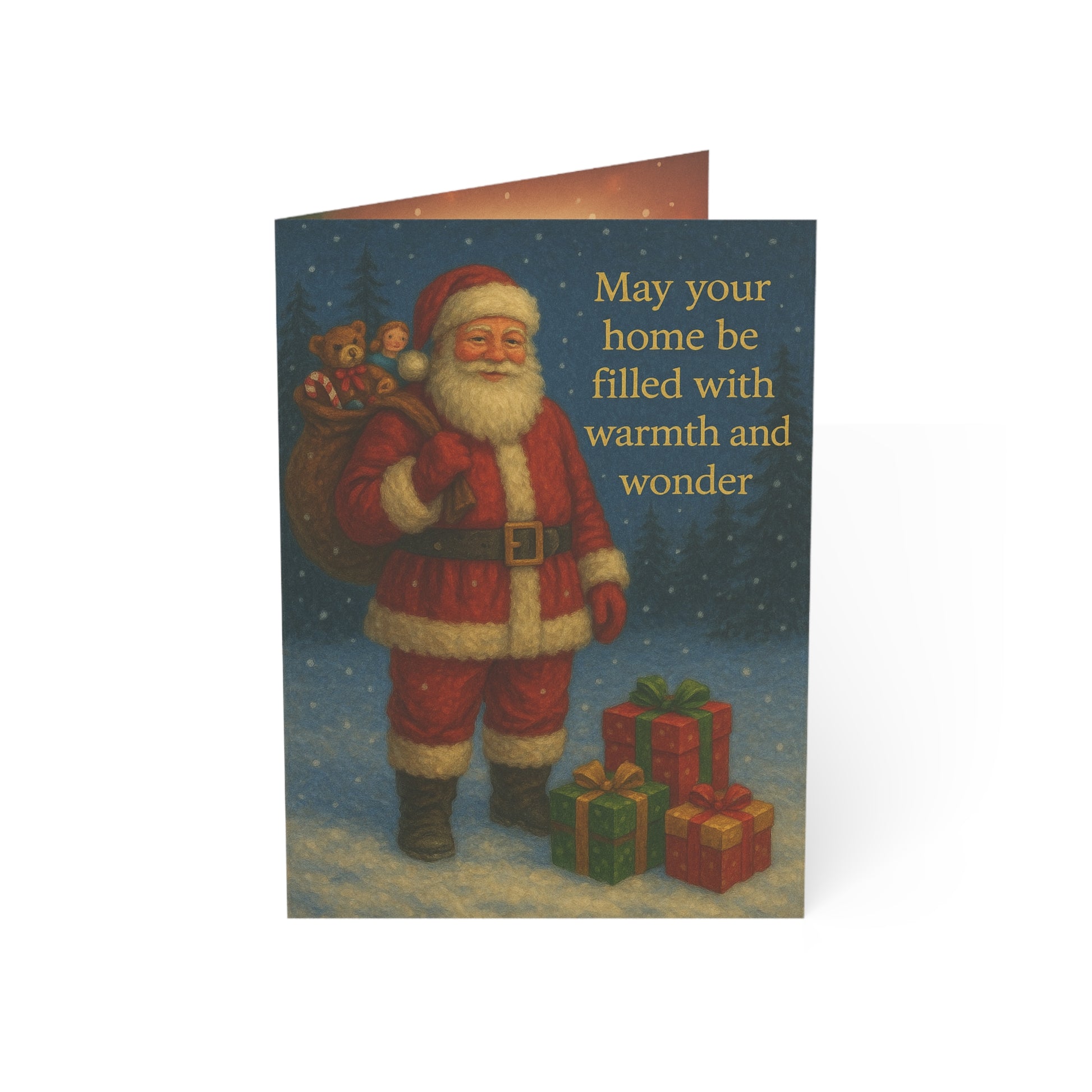 Christmas Greeting Cards - Warmth & Wonder (Pack of 1, 10, 30, 50)