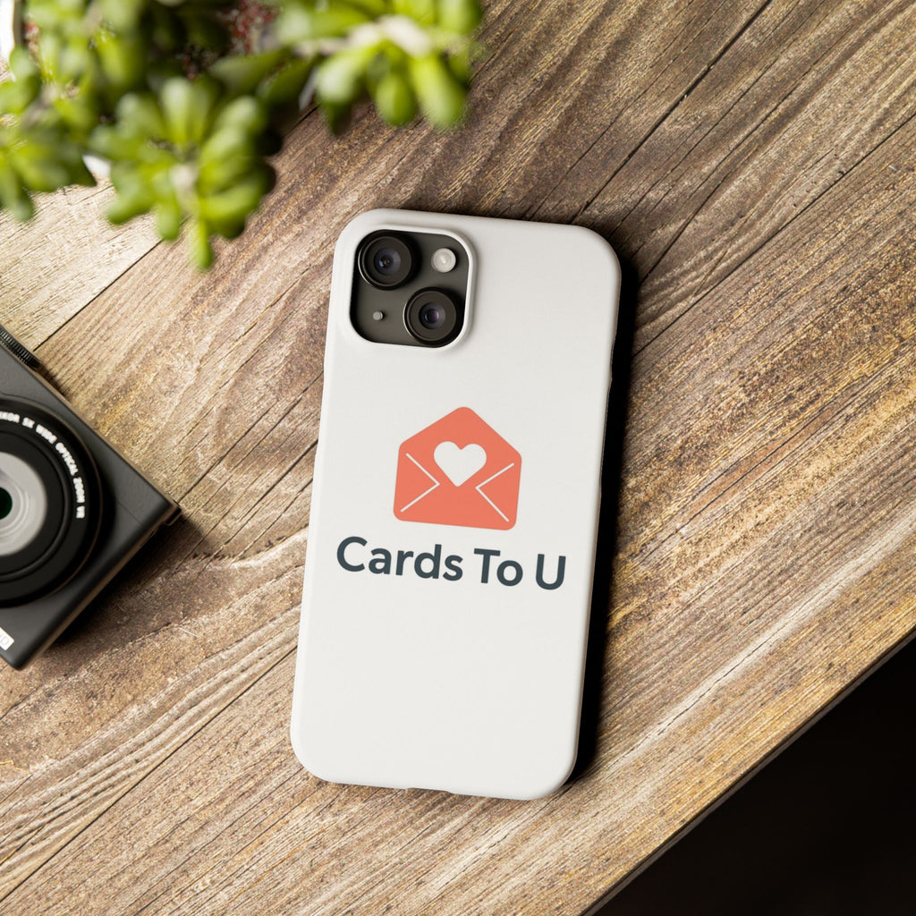 Slim Phone Case – ‘Cards To U’ Custom Cute Cover