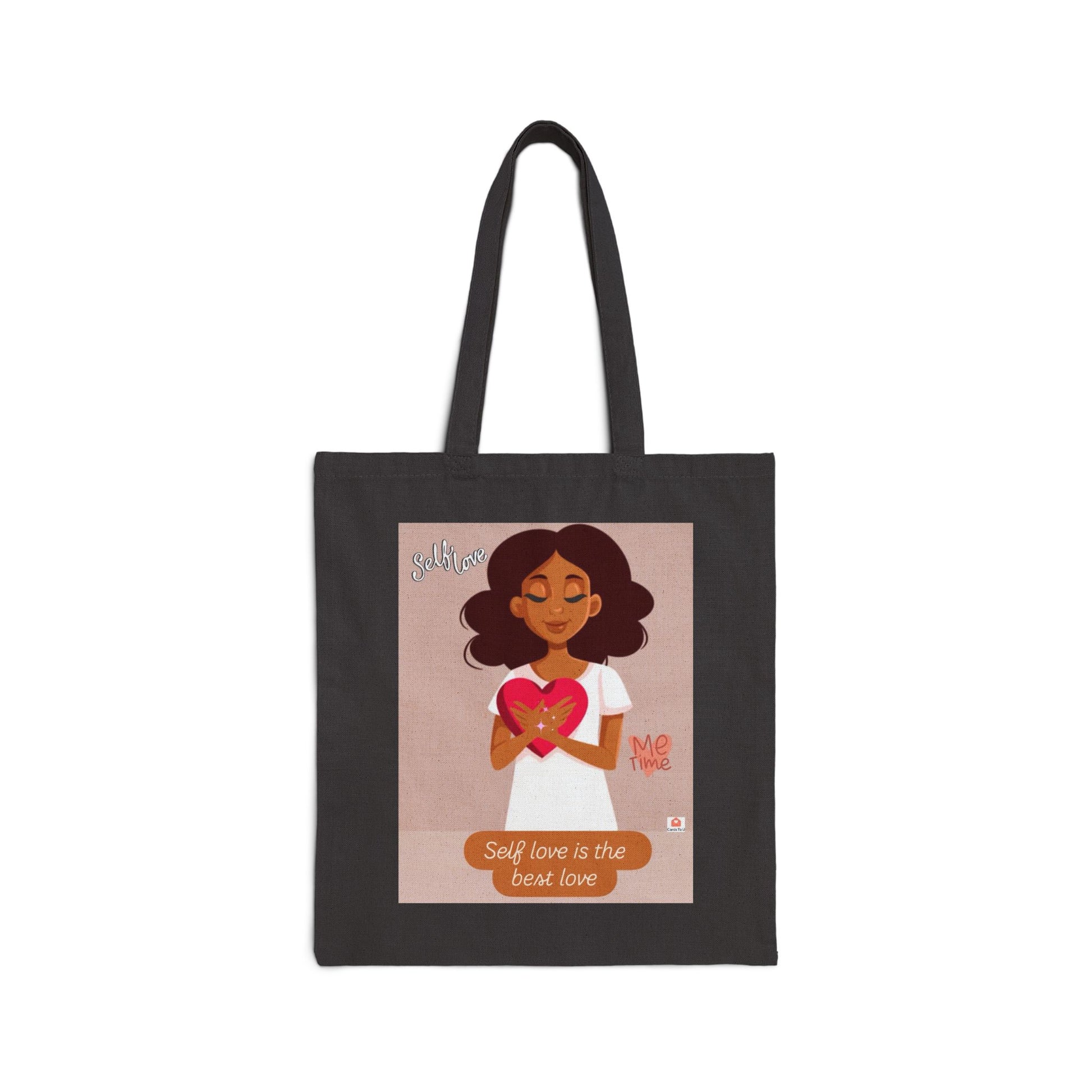 Love Letters Cotton Canvas Tote Bag, Eco-Friendly Shopping Tote, Gift Bag for Cards, Valentine's Day Tote, Messenger Bag