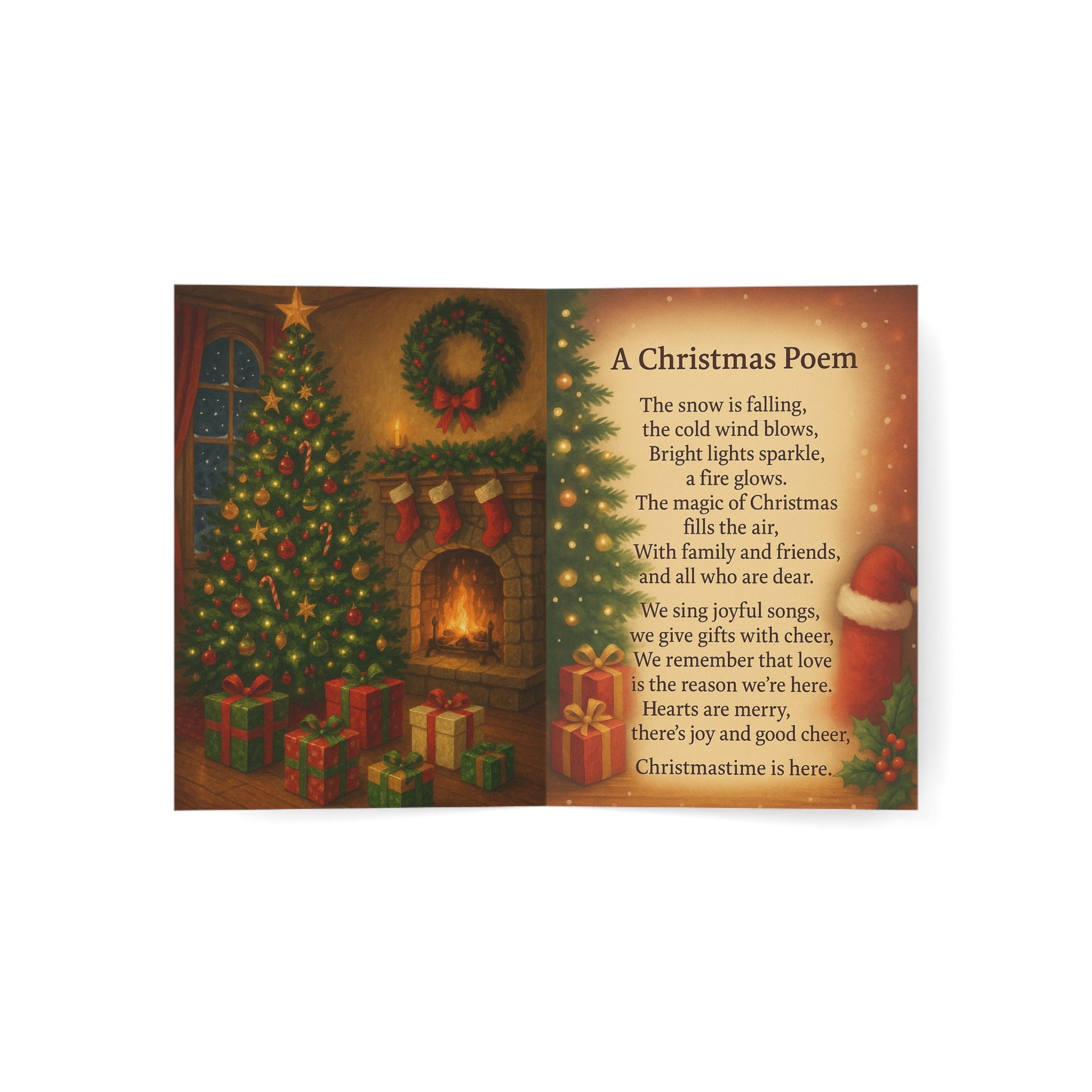 Christmas Greeting Cards - Warmth & Wonder (Pack of 1, 10, 30, 50)