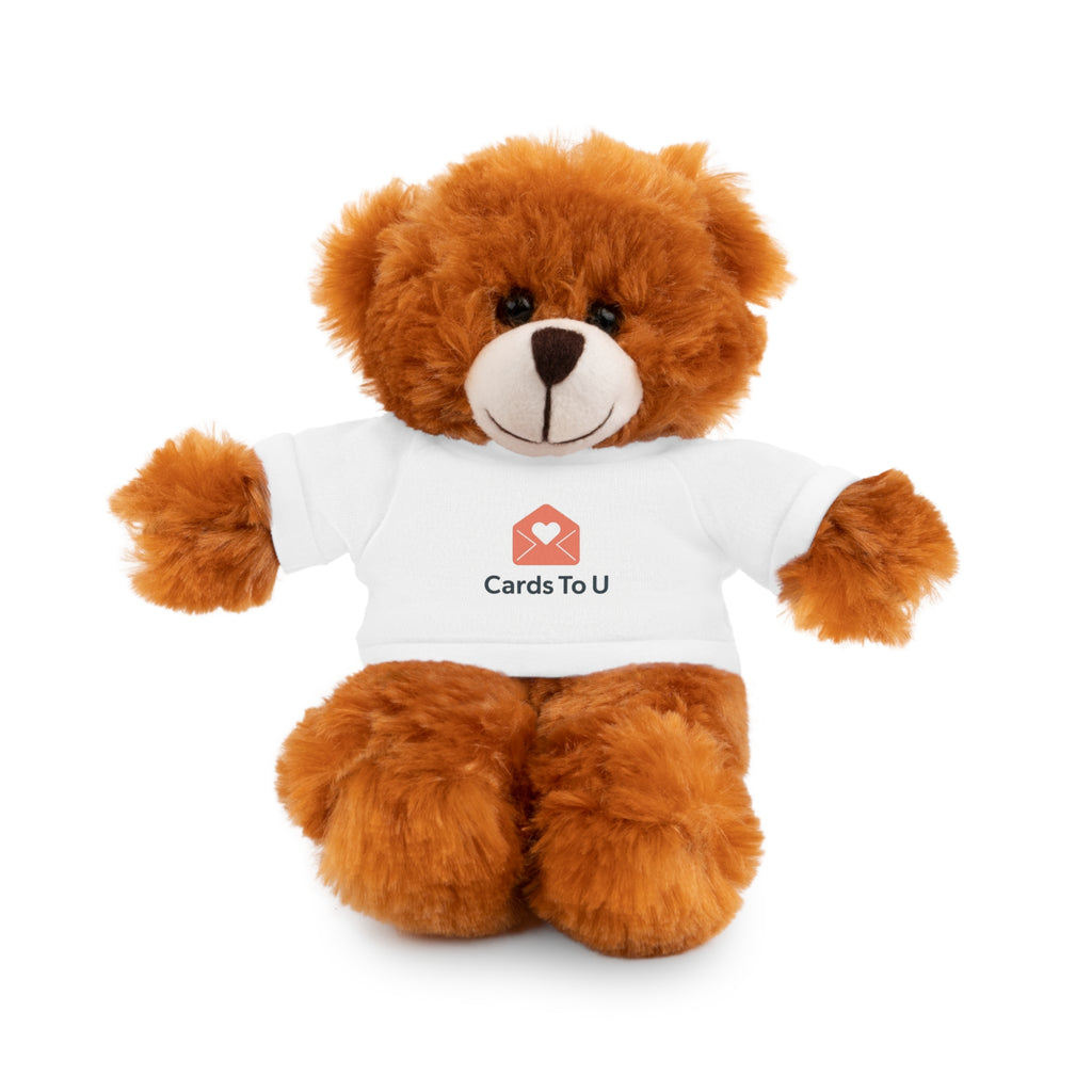 Custom Stuffed Animal with Tee – Personalizable Plush Bear Gift