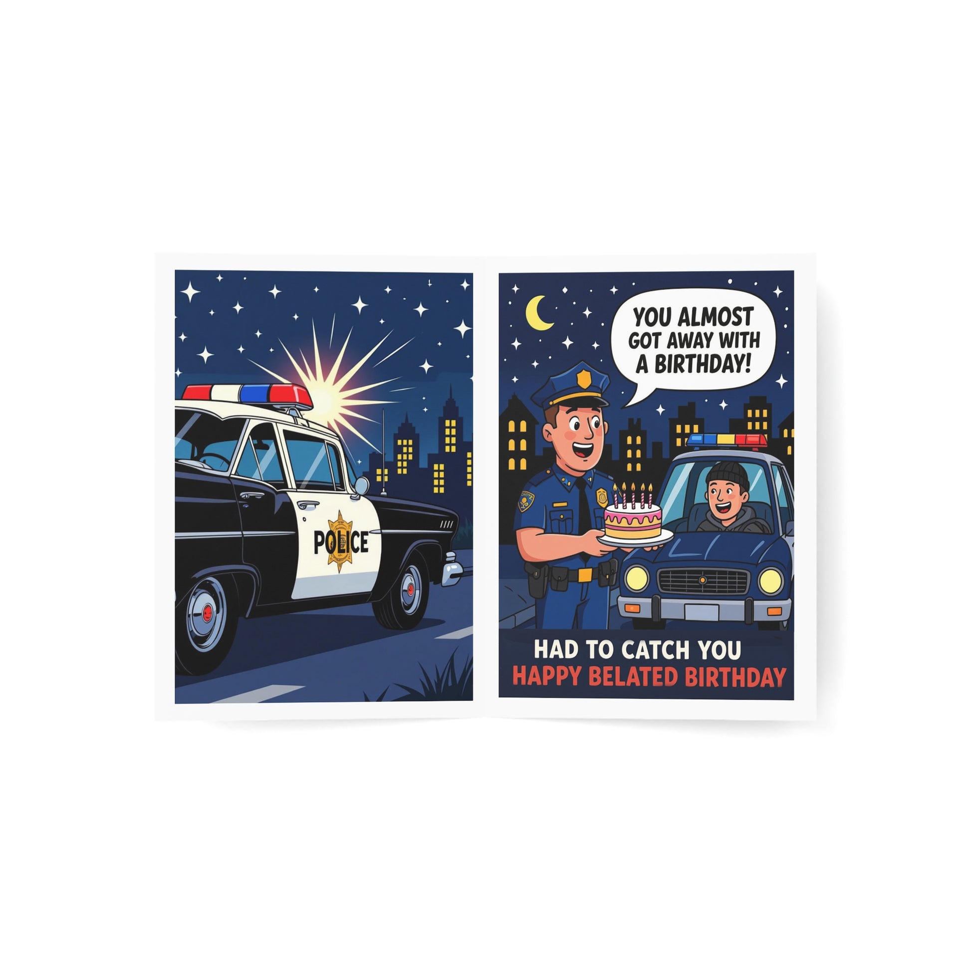 Humorous Greeting Cards for All Occasions, Funny Cards, Cop Cards, Punny Greetings, Celebration Cards, Unique Card Set