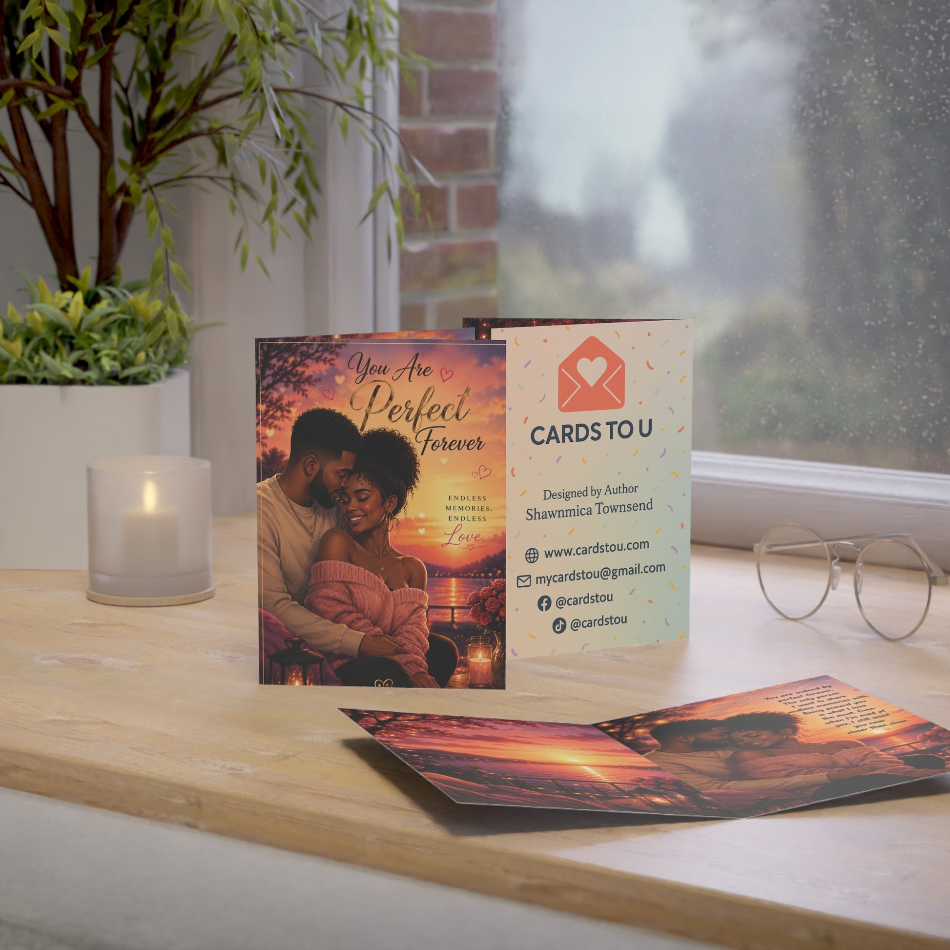 Romantic 'You Are Perfect Forever' Greeting Card — Love Anniversary Card (1/10/30/50 pcs)