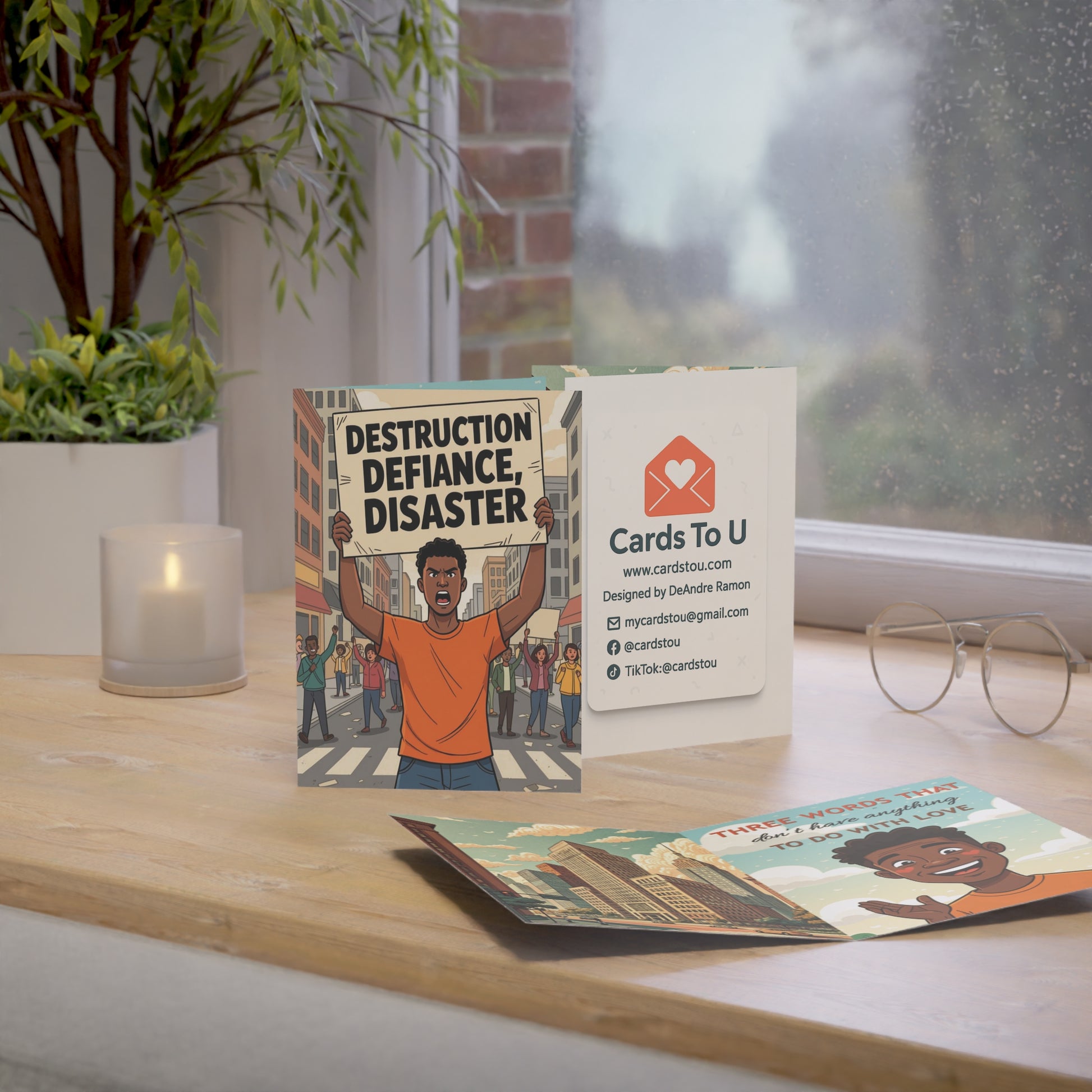 Empowering Greeting Cards - Pack of 1, 10, 30, 50pcs, Protest Theme, Activism, Encouragement, Inspirational Messages