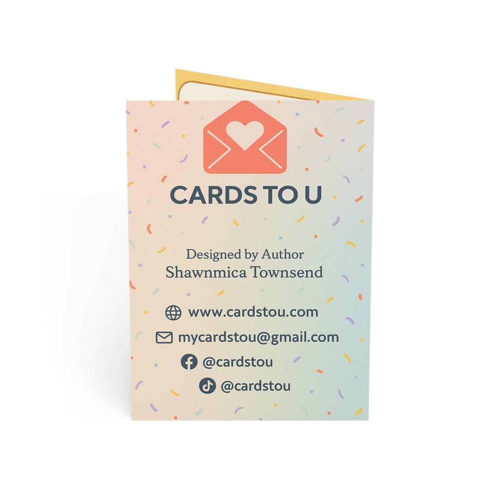 To My Daughter Greeting Card — Heartfelt Mother-Daughter Love Card (Single or Pack of 10/30/50)