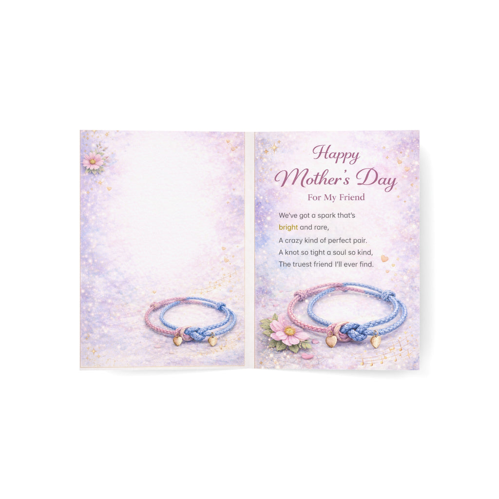 Mother’s Day Greeting Card — "Happy Mother's Day To My Sweet Friend" (1/10/30/50 pcs)
