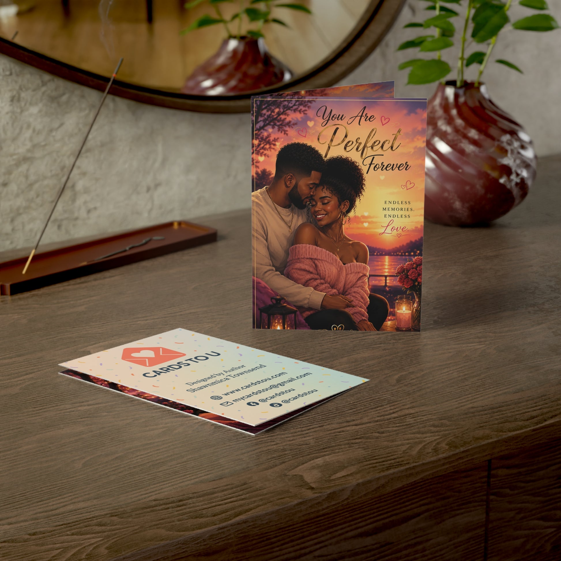 Romantic 'You Are Perfect Forever' Greeting Card — Love Anniversary Card (1/10/30/50 pcs)
