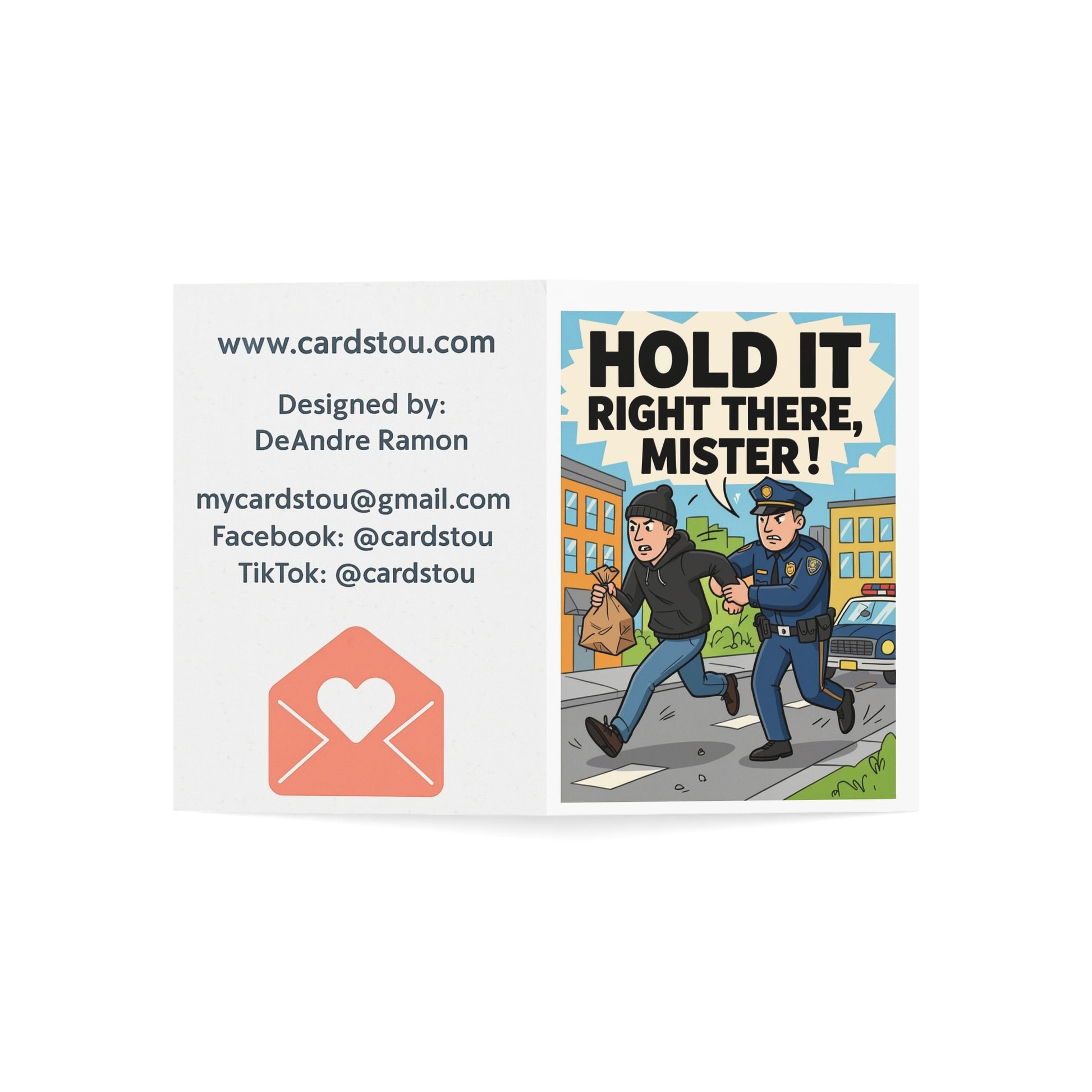 Humorous Greeting Cards for All Occasions, Funny Cards, Cop Cards, Punny Greetings, Celebration Cards, Unique Card Set