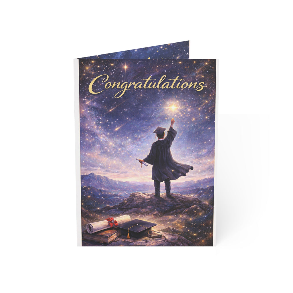 Congratulations Graduation Card — Inspirational Grad Greeting Card (1/10/30/50pcs)