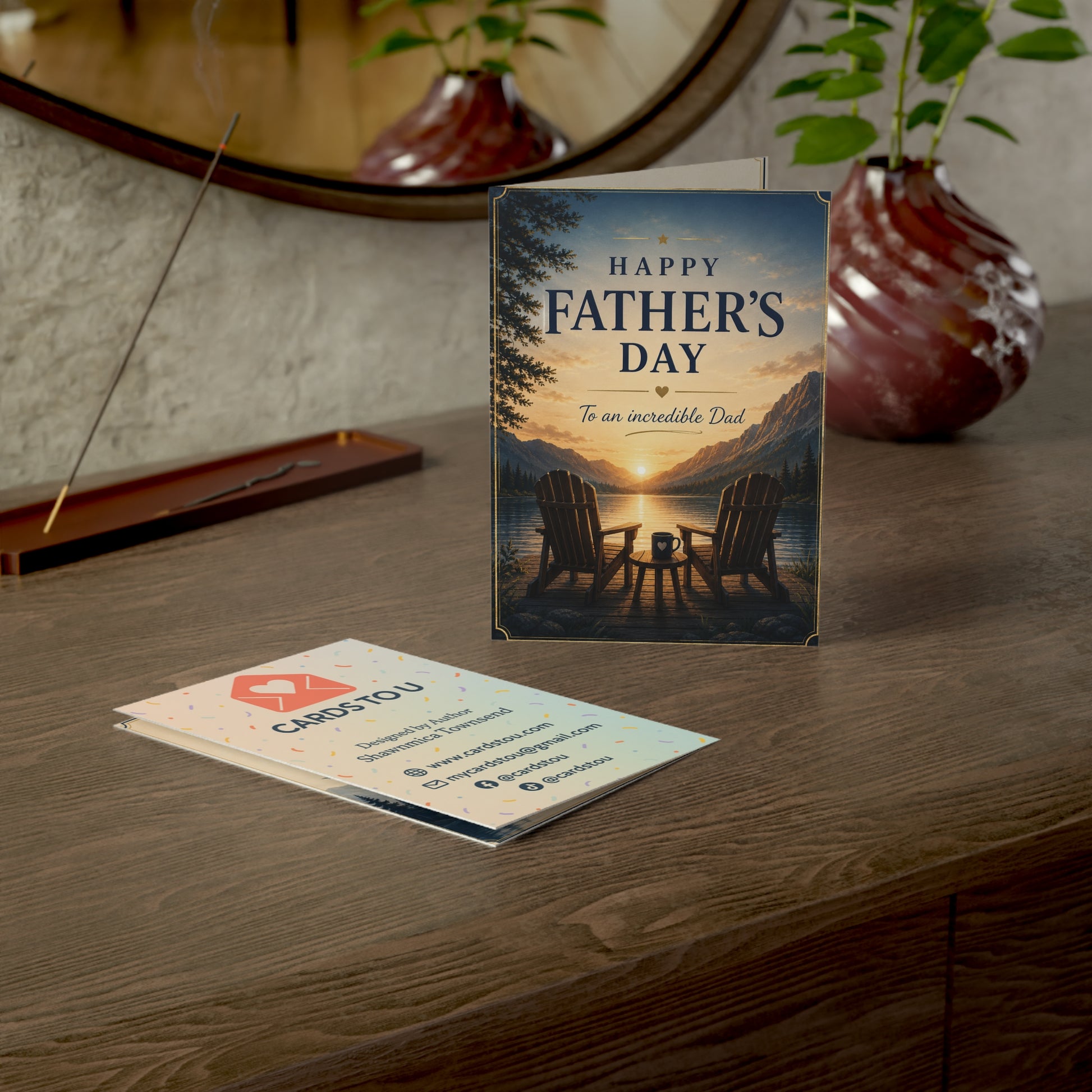 Father's Day Greeting Card - "Happy Father's Day, To an Incredible Dad" (1/10/30/50 pcs)