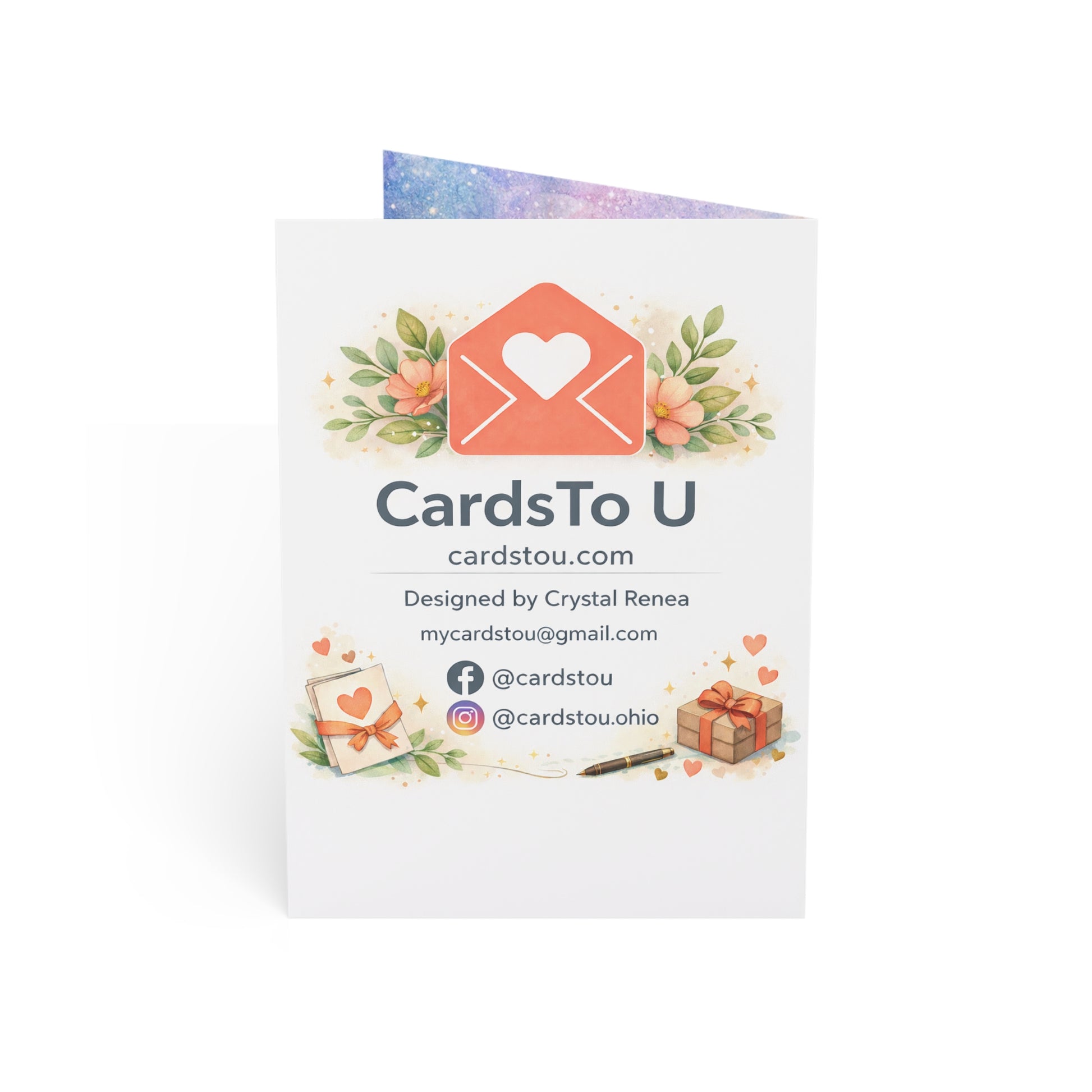 Healing Love Greeting Card — "Sending Healing Love Your Way" Sympathy & Support Note Cards (1/10/30/50 pcs)