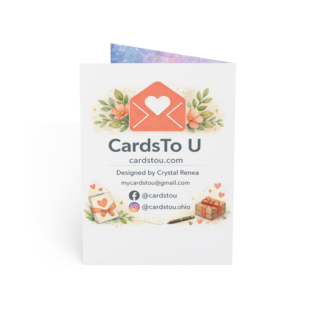 Healing Love Greeting Card — "Sending Healing Love Your Way" Sympathy & Support Note Cards (1/10/30/50 pcs)