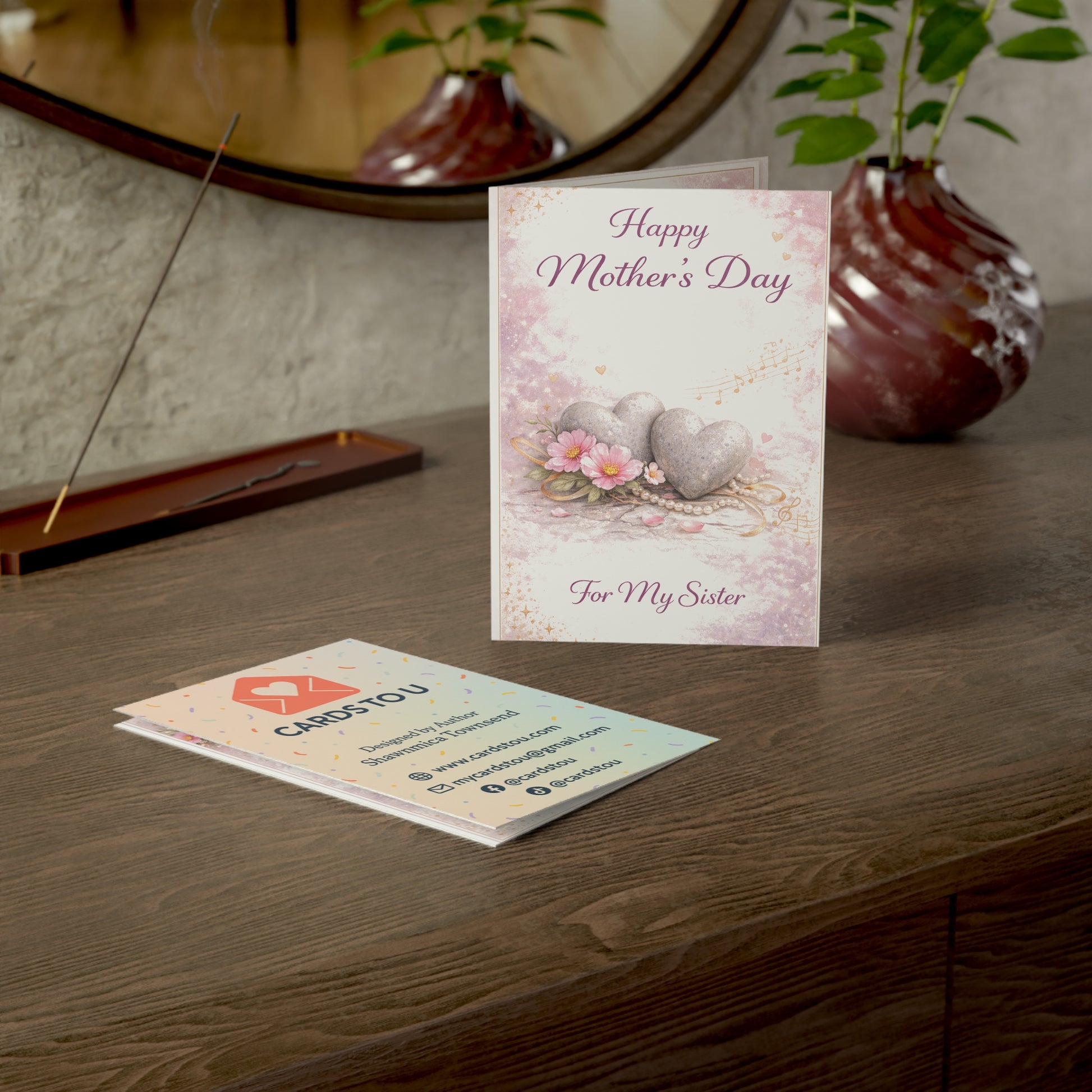 Mother's Day Sister Greeting Cards — Pack of 1/10/30/50