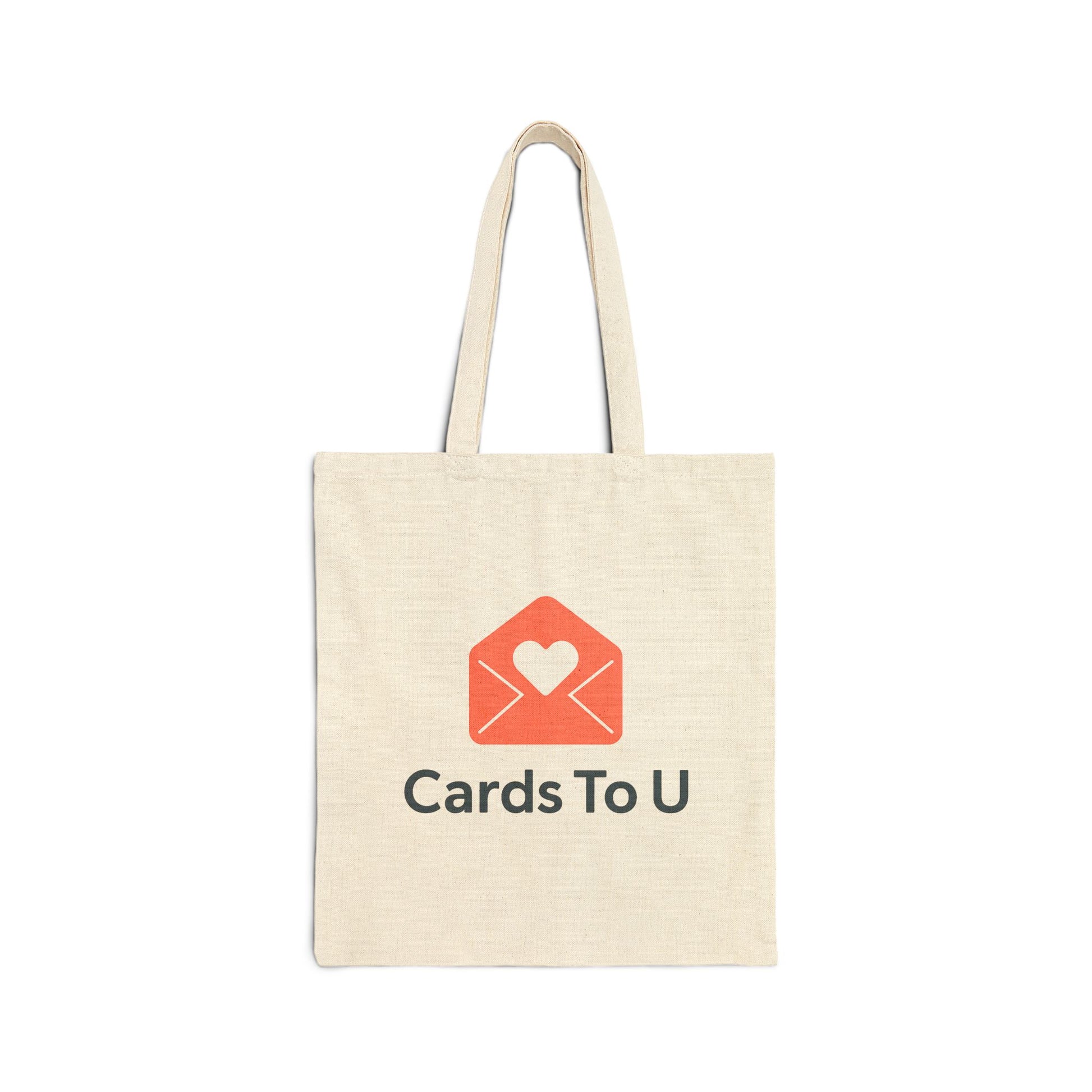 Love Letters Cotton Canvas Tote Bag – Eco-Friendly Shopping & Gift Tote