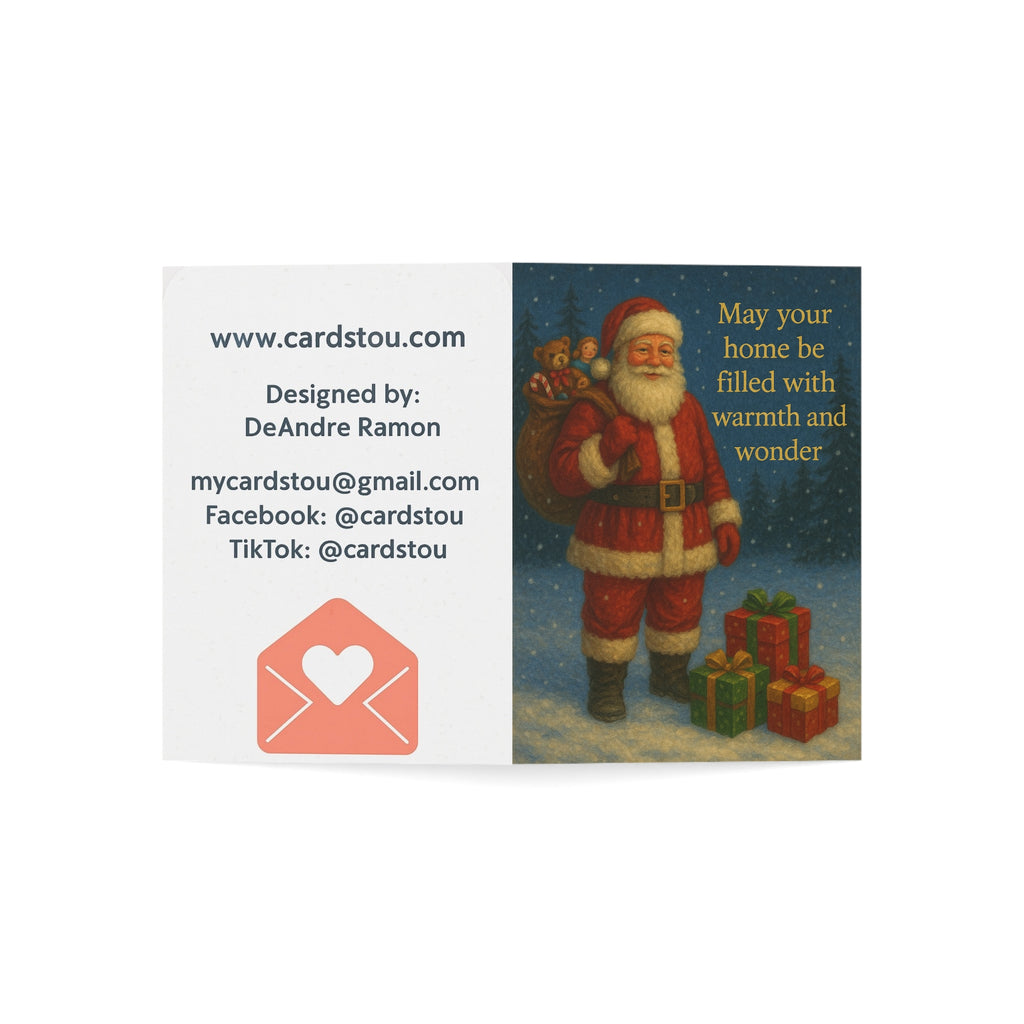 Christmas Greeting Cards - Warmth & Wonder (Pack of 1, 10, 30, 50)