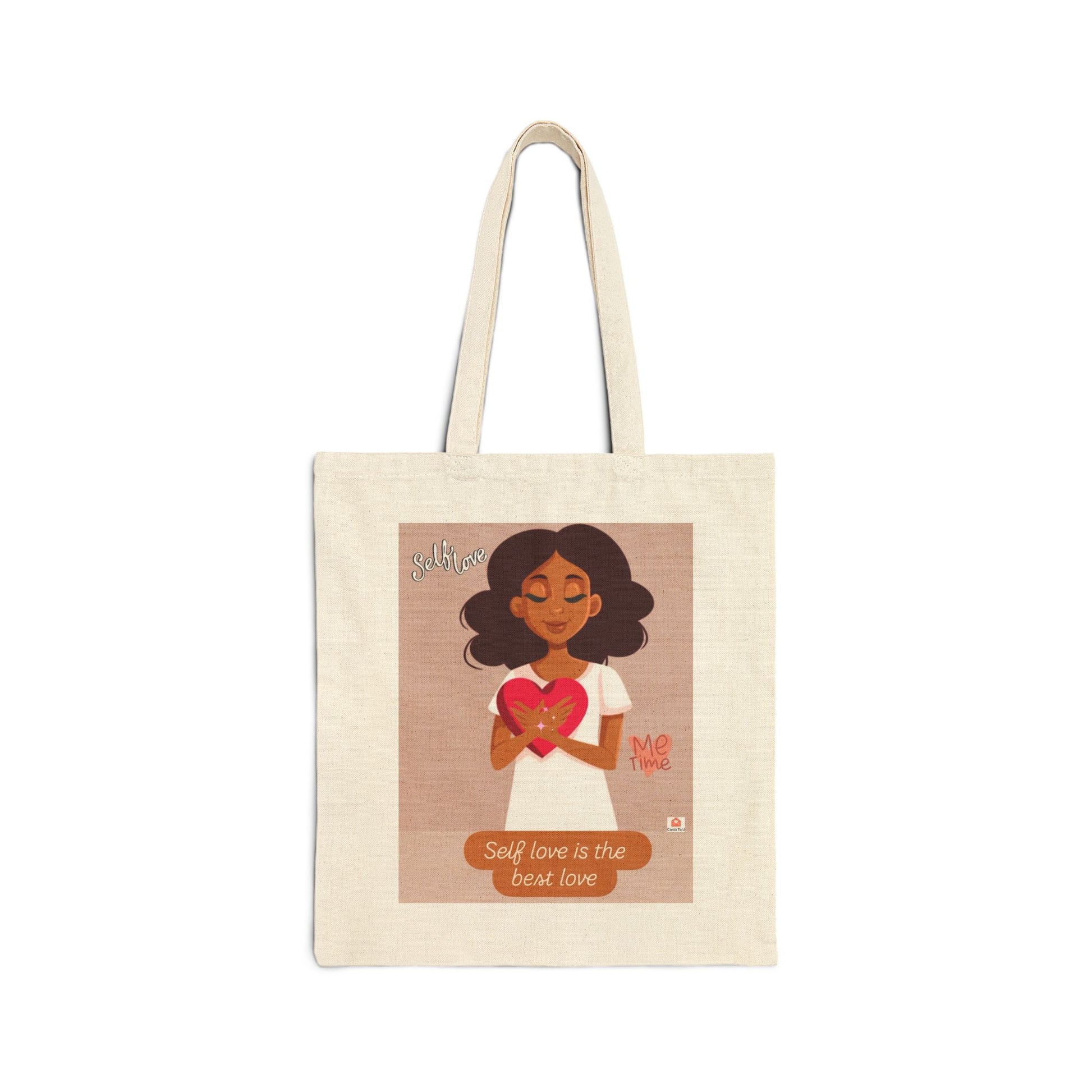 Love Letters Cotton Canvas Tote Bag, Eco-Friendly Shopping Tote, Gift Bag for Cards, Valentine's Day Tote, Messenger Bag