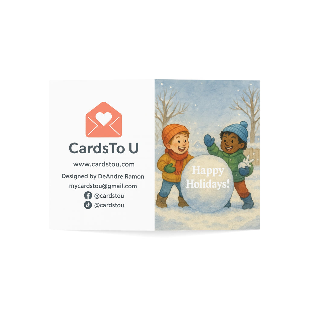 Festive Holiday Greeting Cards - Happy Holidays Design (1, 10, 30, 50pcs)