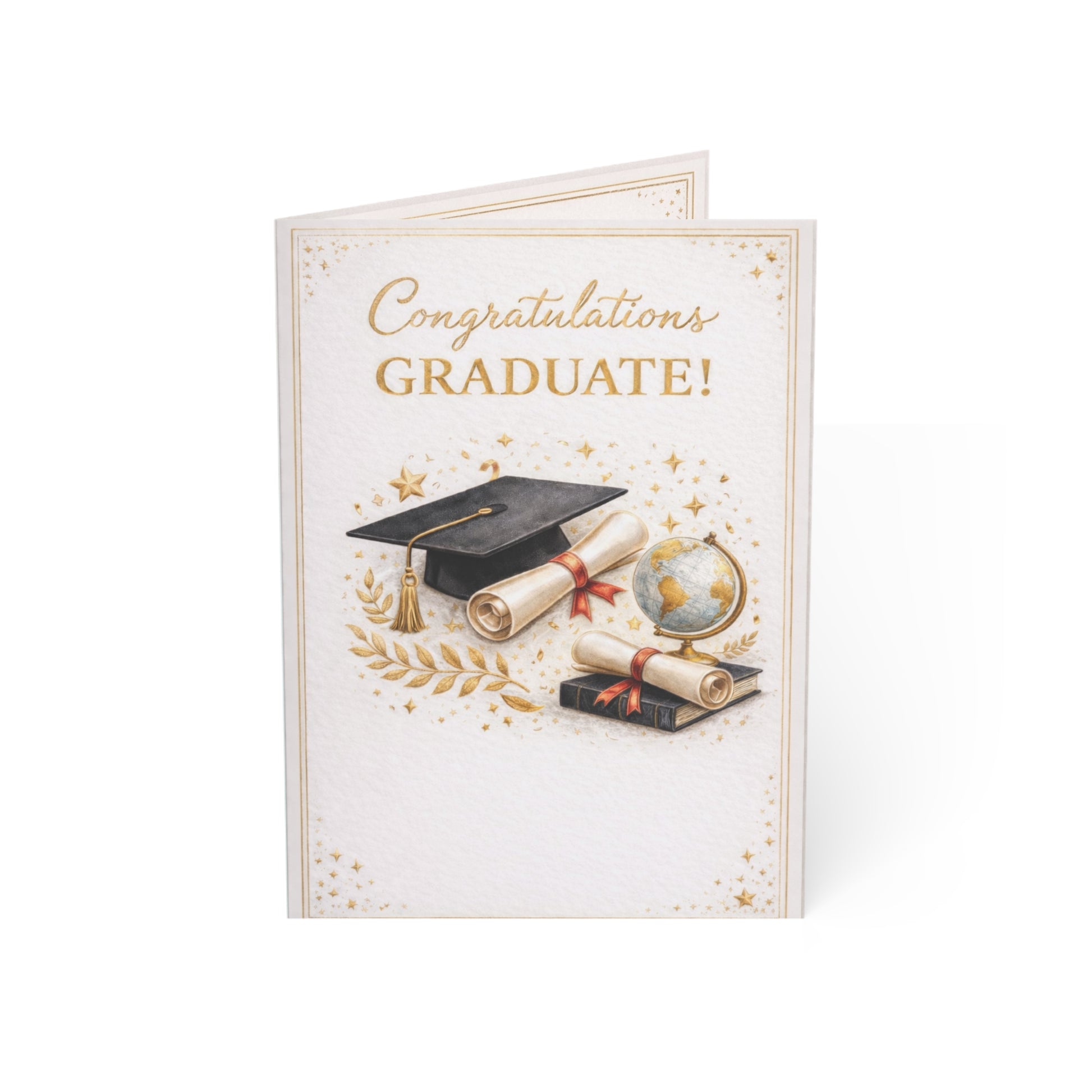 Graduation Congratulations Card – “Congratulations Graduate!” Pack (1/10/30/50)