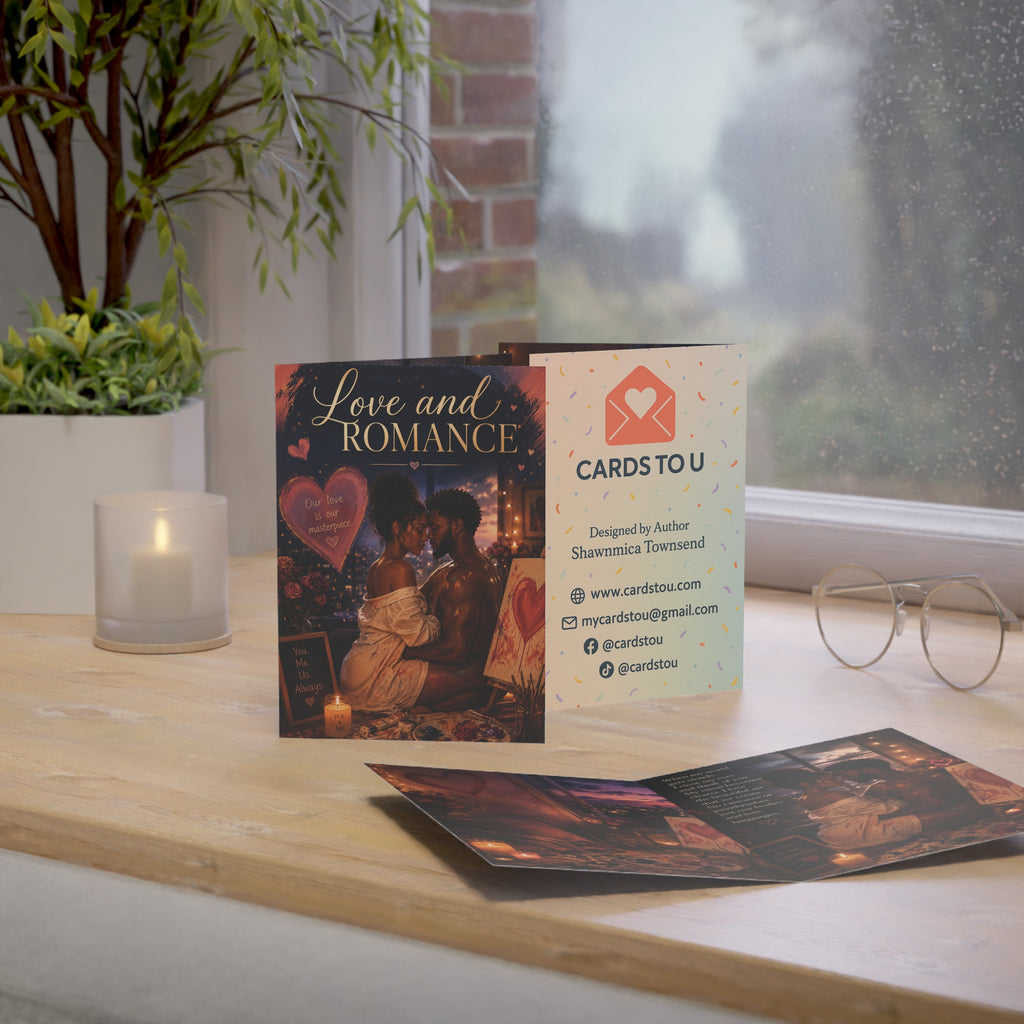 Romantic Love Greeting Card — "Love and Romance" Set (1/10/30/50 pcs)