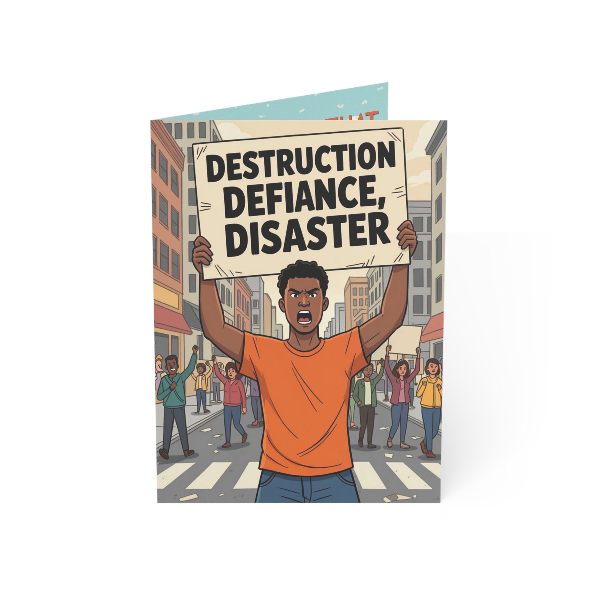Empowering Greeting Cards - Pack of 1, 10, 30, 50pcs, Protest Theme, Activism, Encouragement, Inspirational Messages