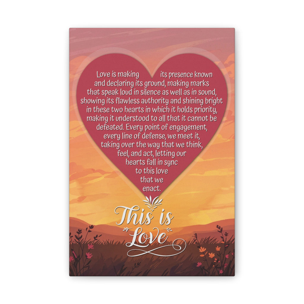 Inspirational Canvas Wall Art – Love & Friendship Decor, Anniversary Gift