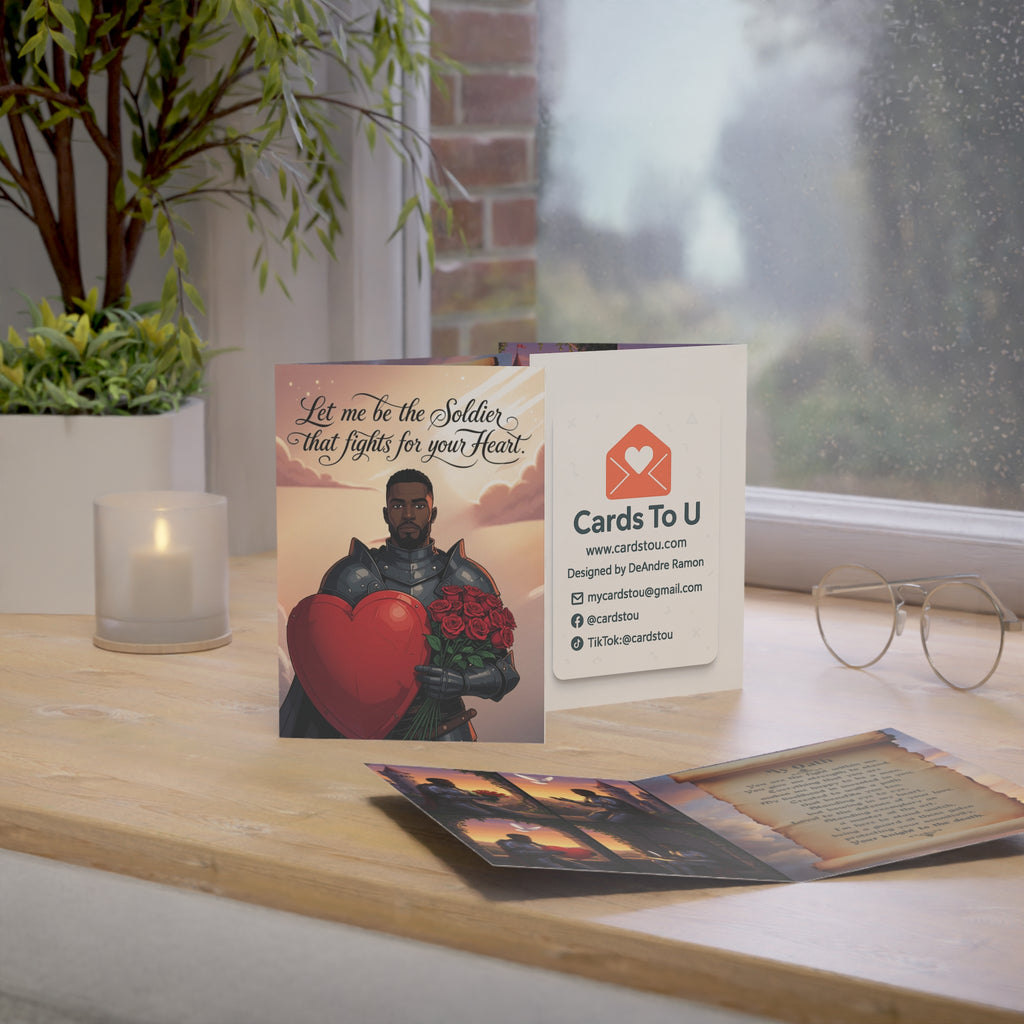 Heartfelt Greeting Cards - Let Me Be The Soldier That Fights for Your Heart, Romantic Notes, Love Cards, Valentine's Day, Anniversary, [...]
